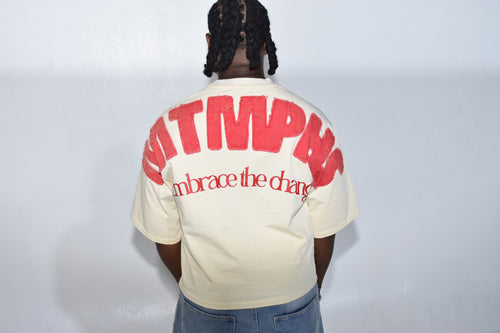 MTMPHS Embrace the Change Graphic Tee - Beige/Red
