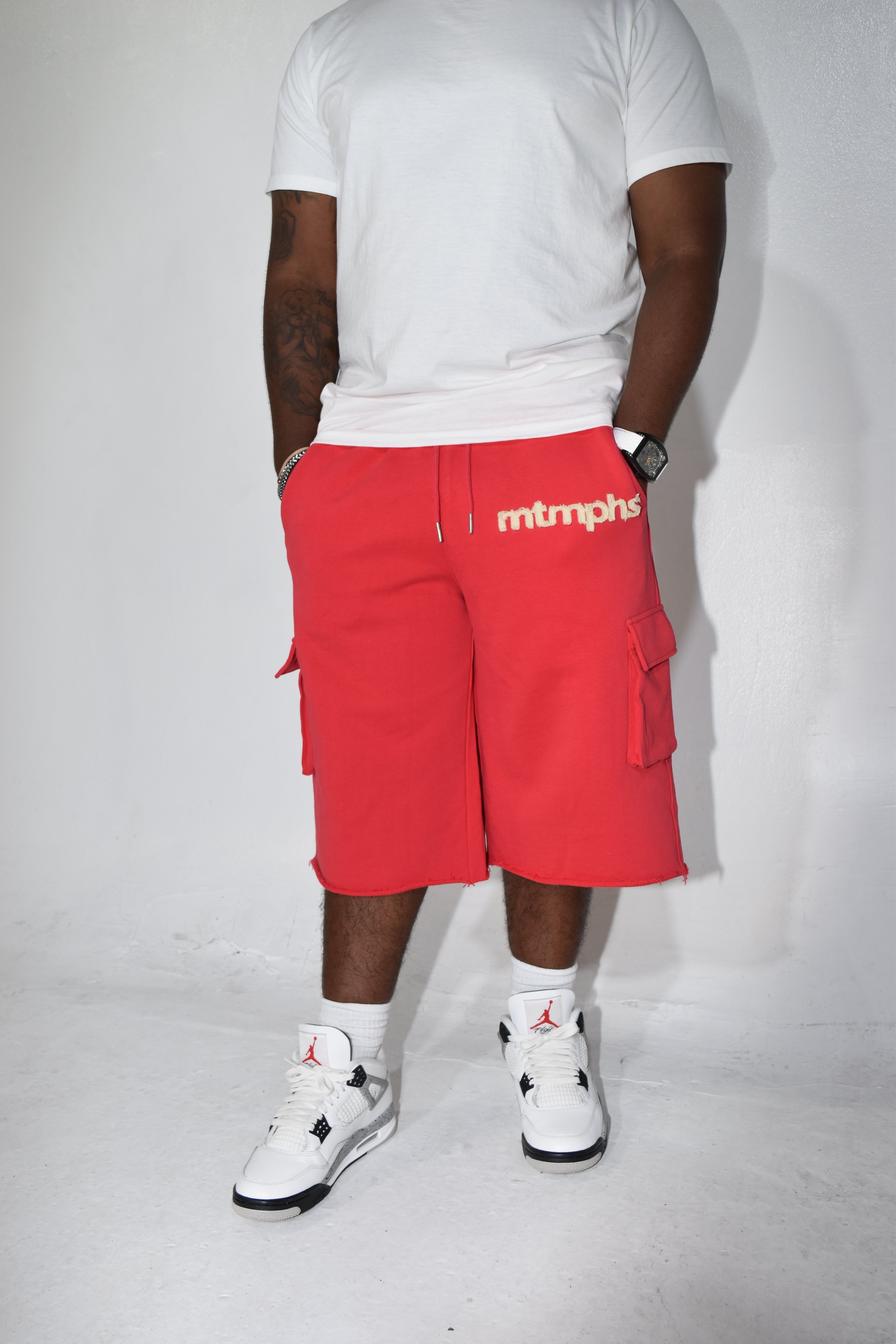 MTMPHS Oversized Shorts - Red